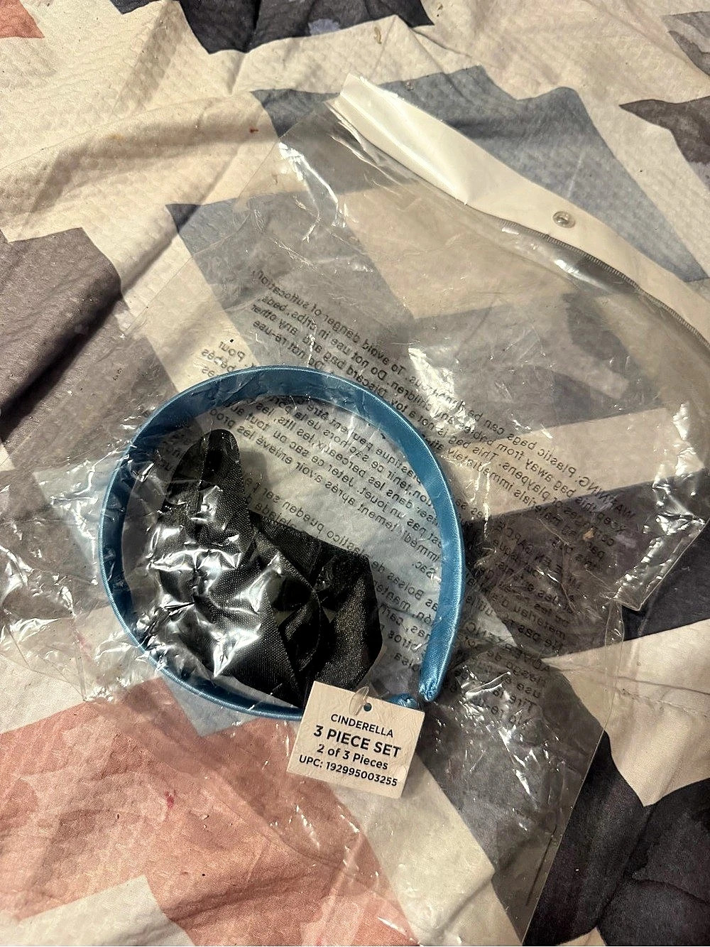 Cinderella 3 Piece Set Headband Set in Blue & Black NWT